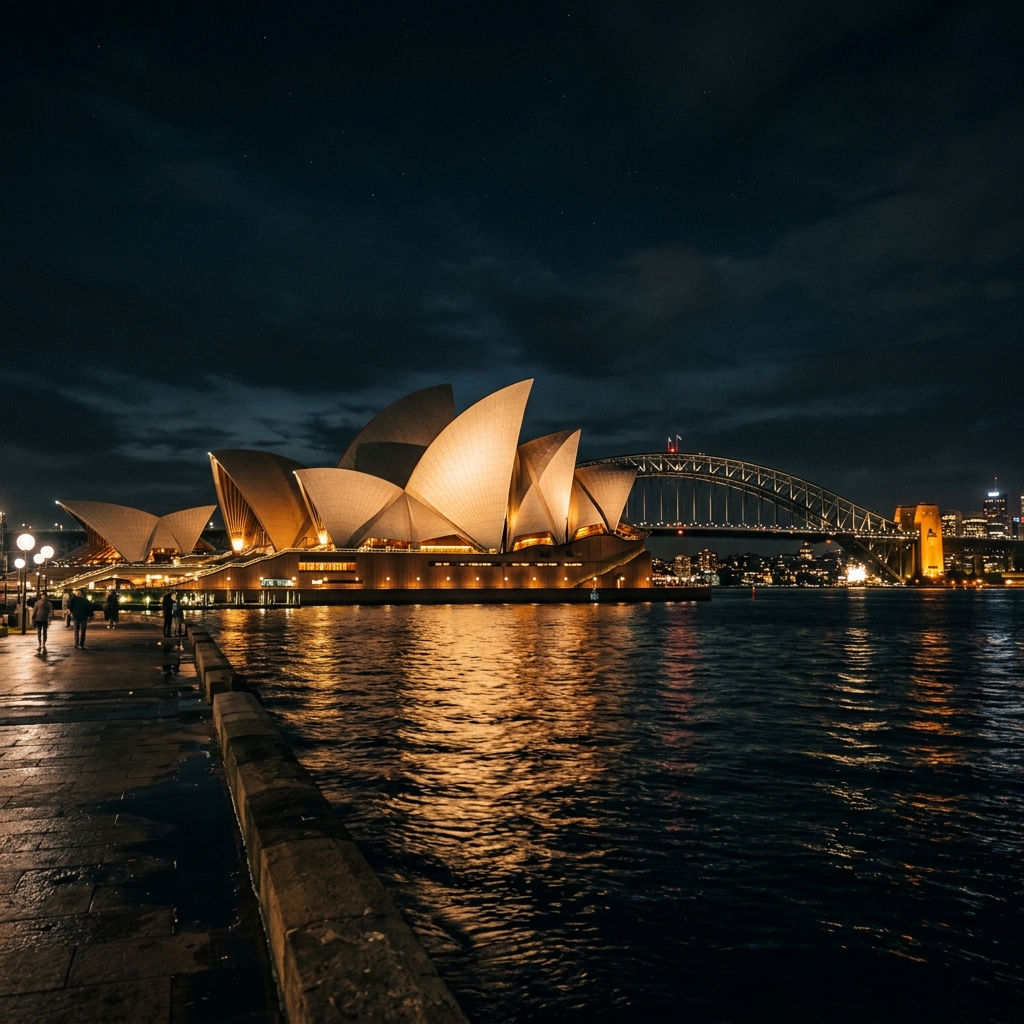 Sydney Opera House at night